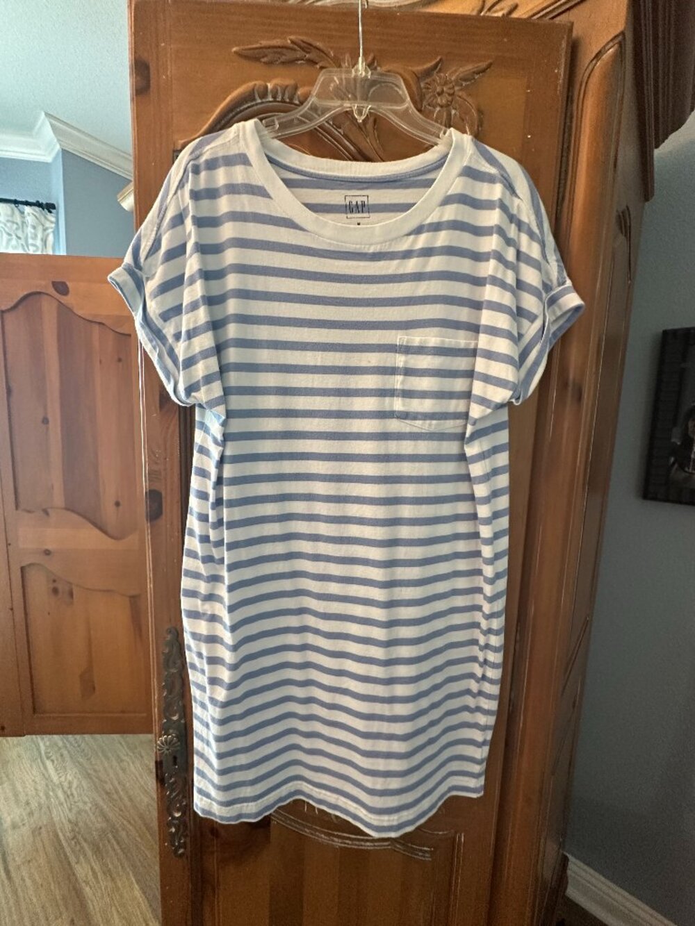 GAP Blue/White Stripe Dress Size